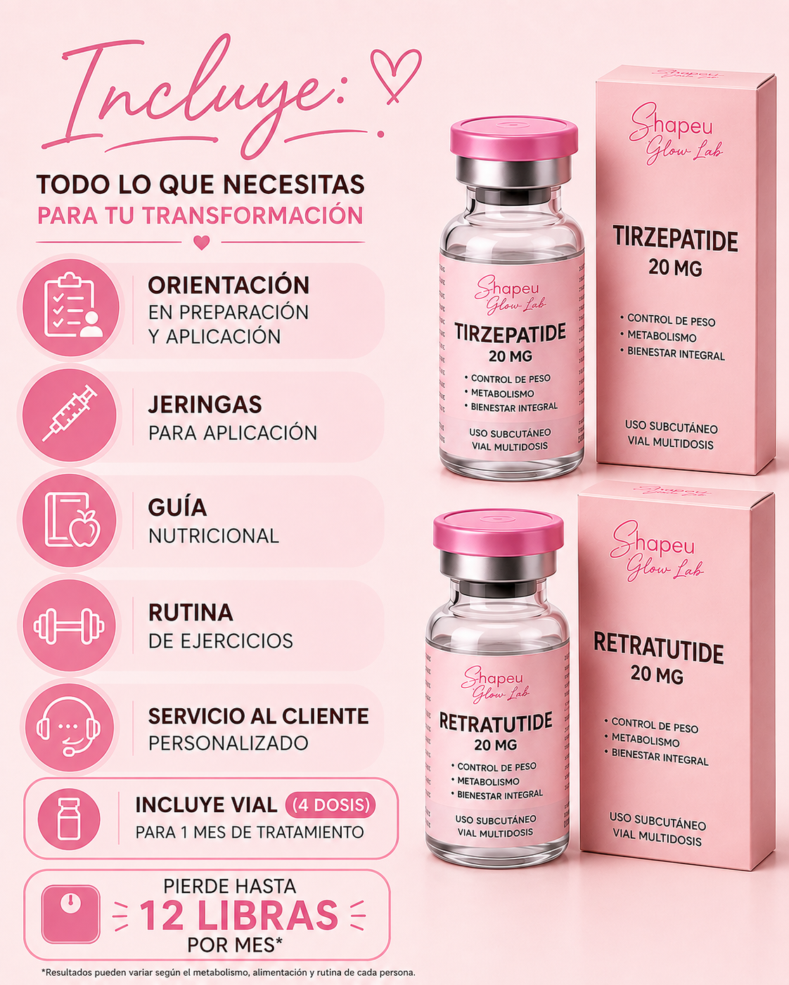 Tratamiento Pérdida de Peso Tirze 20MG