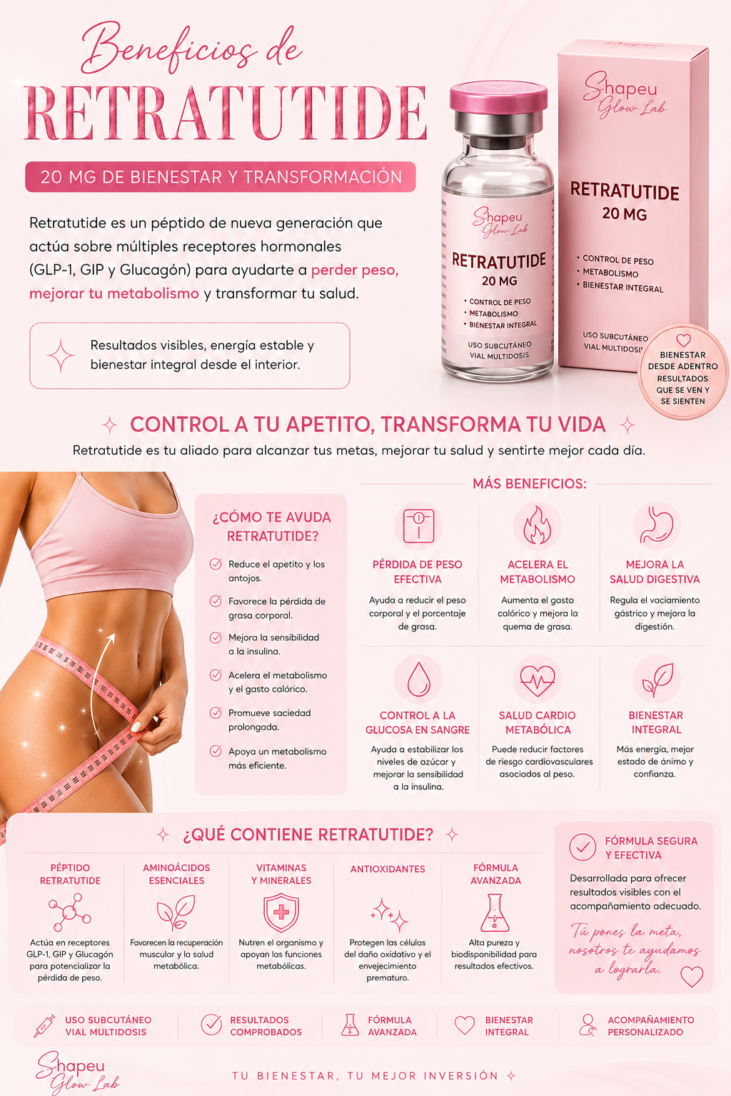 Tratamiento Pérdida de Peso Glow 70MG