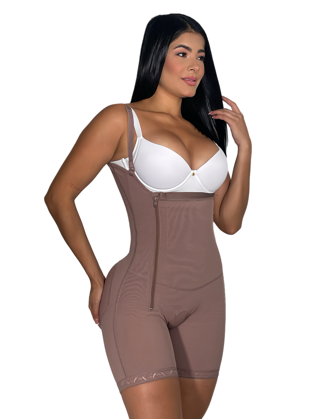 Mid Thigh Bodyshaper Zipper 12048